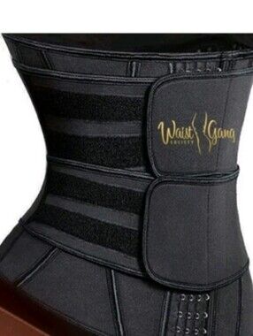 NEW Waist Gang Society Workout Sweat Belt 3XL | Black Waist Trainer | Fitness